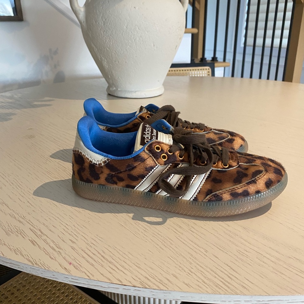 Adidas Sneakers - Brown Leopard and Blue